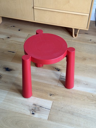 Vintage red tavello stool - tavello,