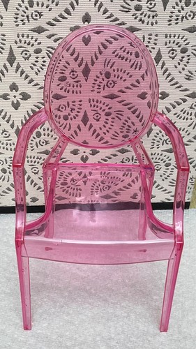 Barbie kartell pink chair - barbie,