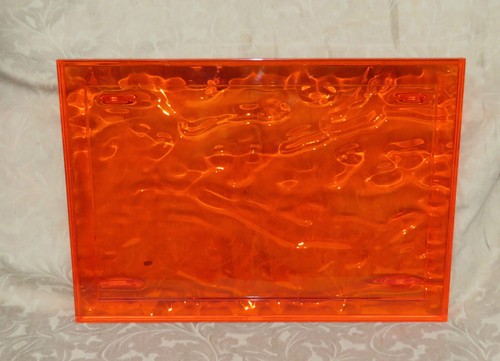 Orange lucite kartell - lucite, dune